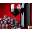 contemporary art photo poster RED WINE BOTTLE grapes SOPHISTICATED 20x30