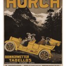 AUTOMOBILE DESIGN - HORCH 1905 GERMANY vintage ad poster LADIES mountain 20x30