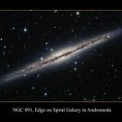 NGC 891 Edge on Spiral Galaxy in Andromeda HUBBLE SPACE IMAGE POSTER 20x30 NGC 891 Edge on Spiral Galaxy in Andromeda HUBBLE SPACE IMAGE POSTER 20x30