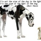 big dog little dog MOTIVATIONAL POSTER 20x30 inspiring quote by MARC TWAIN