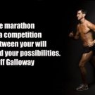 OMAHA MARATHON MAN inspirational poster 20x30 RUNNER IN STRIDE body image