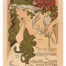 20TH EXHIBITION OF THE SALON DE CENT alphonse mucha france 1896 20x30 hot