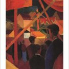 TIGHTROPE WALKER august macke GERMAN EXPRESSIONIST cubist print 20x30 HOT