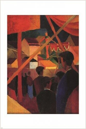 TIGHTROPE WALKER august macke GERMAN EXPRESSIONIST cubist print 20x30 HOT
