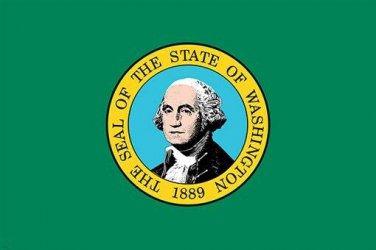 WASHINGTON official state flag poster COLLECTORS HISTORIC SYMBOLIC 20x30 new