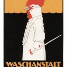 Vintage AD POSTER for a laundry robert HARDMEIER switzerland 1905 20x30