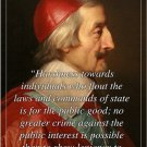 cardinal richelieu HISTORIC QUOTE POSTER motivational 20x30 UNIQUE