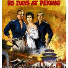 55 DAYS AT PEKING movie poster FAR EAST ROMANCE charleton HESTON 20x30