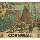 CORNWALL by Ronald Lampitt UK vintage poster 1936 SEASIDE 20x30 unique