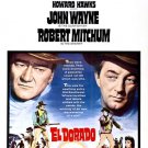 EL DORADO movie poster robert MITCHUM guns OLD SOUTHWEST 20x30