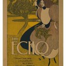 THE ECHO vintage ad poster CHICAGO'S newspaper POLITICAL historic 20x30