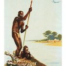 afrique occidentale via FRENCH AIRLINE natives VINTAGE TRAVEL POSTER 20x30