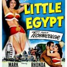 LITTLE EGYPT hollywood movie poster MARK STEVENS RHONDA FLEMING romance 20x30