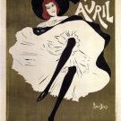 JANE AVRIL vintage poster MAURICE BIAIS france 1895 20x30 playful prized