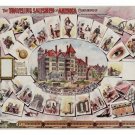 vintage THE TRAVELING SALESMAN OF AMERICA ad poster 1895 20x30 collage