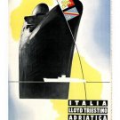 ITALIA lloyd triestino ADRIATICA tirrenia VINTAGE travel poster 20x30 SHIP