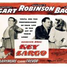 classic KEY LARGO movie poster lauren BACALL humphrey BOGART intrigue 20x30