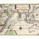 FRENCH MAP of ORIENTAL INDIA 1677 vintage CARTOGRAPHY POSTER historic 20x30
