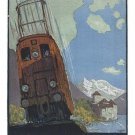 swiss electric railways DU SIMPLON vintage TRAVEL POSTER old school 20x30