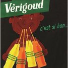 VERIGOUD c'est si bon VINTAGE FRENCH AD POSTER popular beverage UNIQUE 20x30