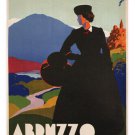 Abruzzo Giulio Ferrari Italy Poster1930 20x30 Old Fashioned Colorful Scenic