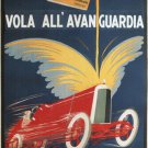 FULGOROLEO flies to advanced ITALY 1928 vintage ad poster 20x30 top QUALITY