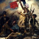 Eugène Delacroix LA LIBERTY poster famous MARILYN MONROE 20x30 french flag