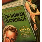 LESLIE howard in OF HUMAN BONDAGE movie poster john CROMWELL director 20x30
