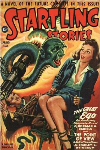 STARTLING STORIES vintage COMIC BOOK COVER poster SPOOKY SCI-FI 20x30 rare