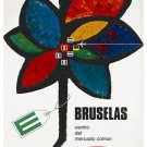 SABENA BRUSELAS centro del mercado VINTAGE ad poster MODERN ART 20x30 new