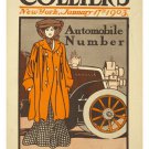 COLLIER'S MAGAZINE woman and car VINTAGE AD POSTER collector's prized 20x30