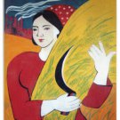 agriculture is a KEY SECTOR vintage poster NGOC UYEN vietnam 1980 20x30 new