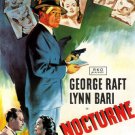NOCTURNE movie poster FILM NOIR george RAFT lynn BARI compelling 20x30