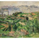 Paul Cézanne FINE ART PAINTING Poster 20x30 VIEW OF MARSEILLE BAY W/ VILLAGE
