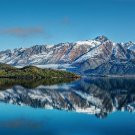 contemporary photo poster SPECTACULAR MOUNTAIN LAKE exceptional 20x30 RARE