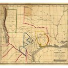WOODWARD texas VINTAGE poster 1842 20x30 historic EDUCATIONAL top notch