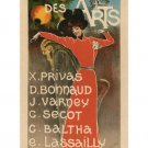 Cabaret of the Arts VINTAGE AD POSTER Charles Lucas France 1898 20x30 rare