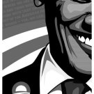 OBAMA 2008 ICON poster smiling 20x30 AMERICA "yes we can" in background - QW0