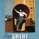 CRUISE THE GREAT LAKES Vintage Travel Poster Canadian Pacific 1947 20x30 NEW
