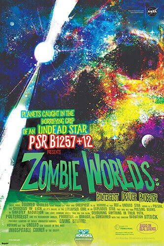 NASA Educational Zombie Worlds Inhospitable Corner of the Galaxy Poster 24x36