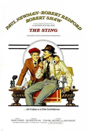 ROBERT REDFORD PAUL NEWMAN the sting movie poster ENTERTAINING CLASSIC 20x30