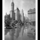 NEW YORK CITY PLAZA BUILDINGS poster classic historic CENTRAL PARK 20x30