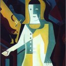 Juan Gris 1924 Pierrot with Book Poster 20x30 Cubism Painting