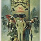 the WORLD'S best GALOSHES vintage AD poster RUSSIA 1906 20x30 NEW PRIZED!