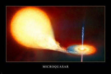 Microquasar HUBBLE SPACE IMAGE poster 20x30 AMAZING twin radio-bright jets