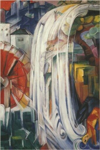 FRANZ MARC the bewitched mill VINTAGE PAINTING symbolism GERMAN ARTIST 20x30