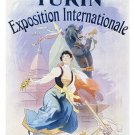 vintage travel poster TURIN EXPOSITION INTERNATIONAL mediterranean new 20x30
