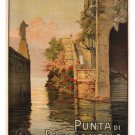 Punta di Balbianello VINTAGE TRAVEL POSTER ITALY 1925 20x30 rare collectors