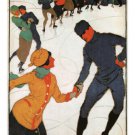 TOURIST VINTAGE AD POSTER burkhard mangold switzerland 1914 20x30 FIRST RATE