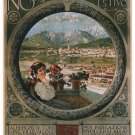 Belluno Italy VINTAGE TRAVEL POSTER1902 20x30 Colorful Historic Singular